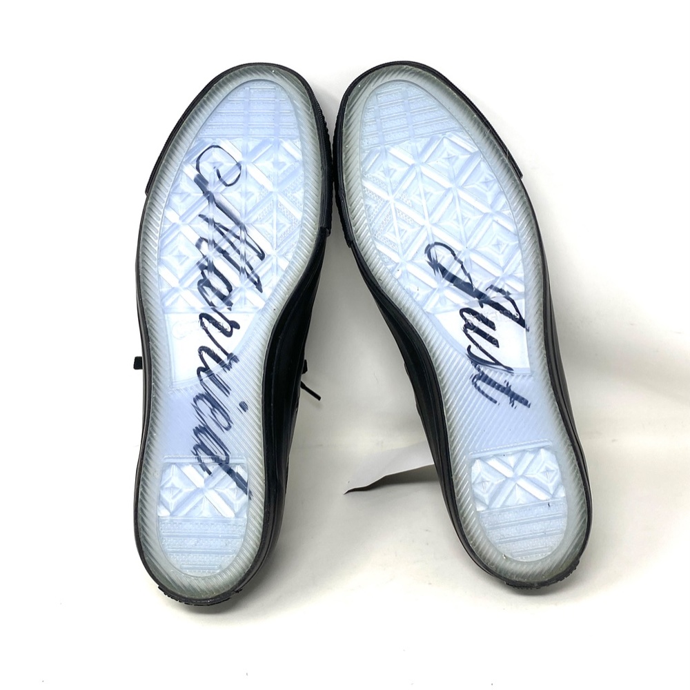 Converse Ctas Low Top Black Leather Wedding Men’s Sneakers Custom A02251C-BLK - Picture 3 of 12